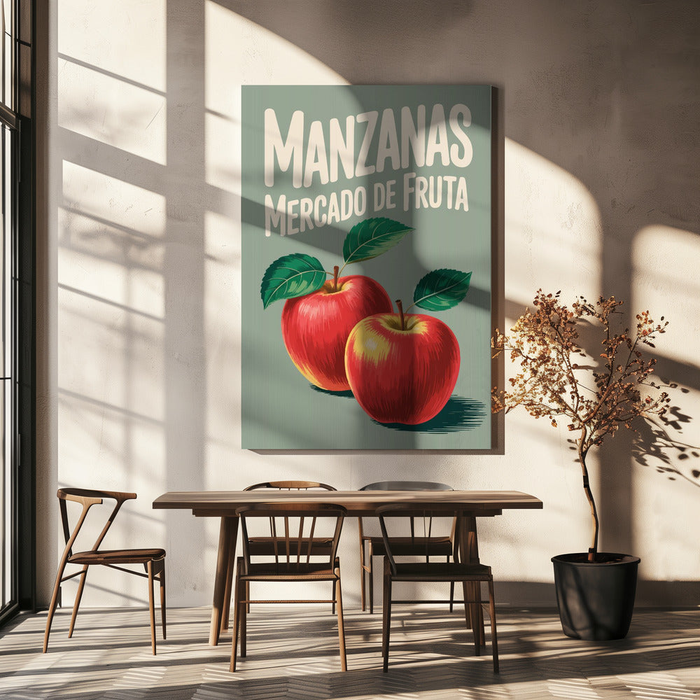 Leuchtend rote Äpfel | Leinwand