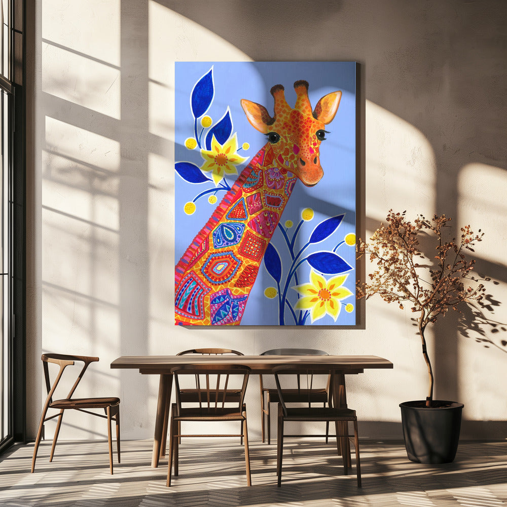 Gemusterte Giraffe | Leinwand