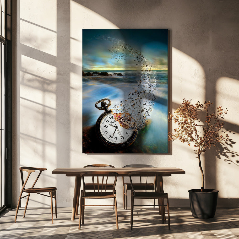 Die verschwindende Zeit | Leinwand