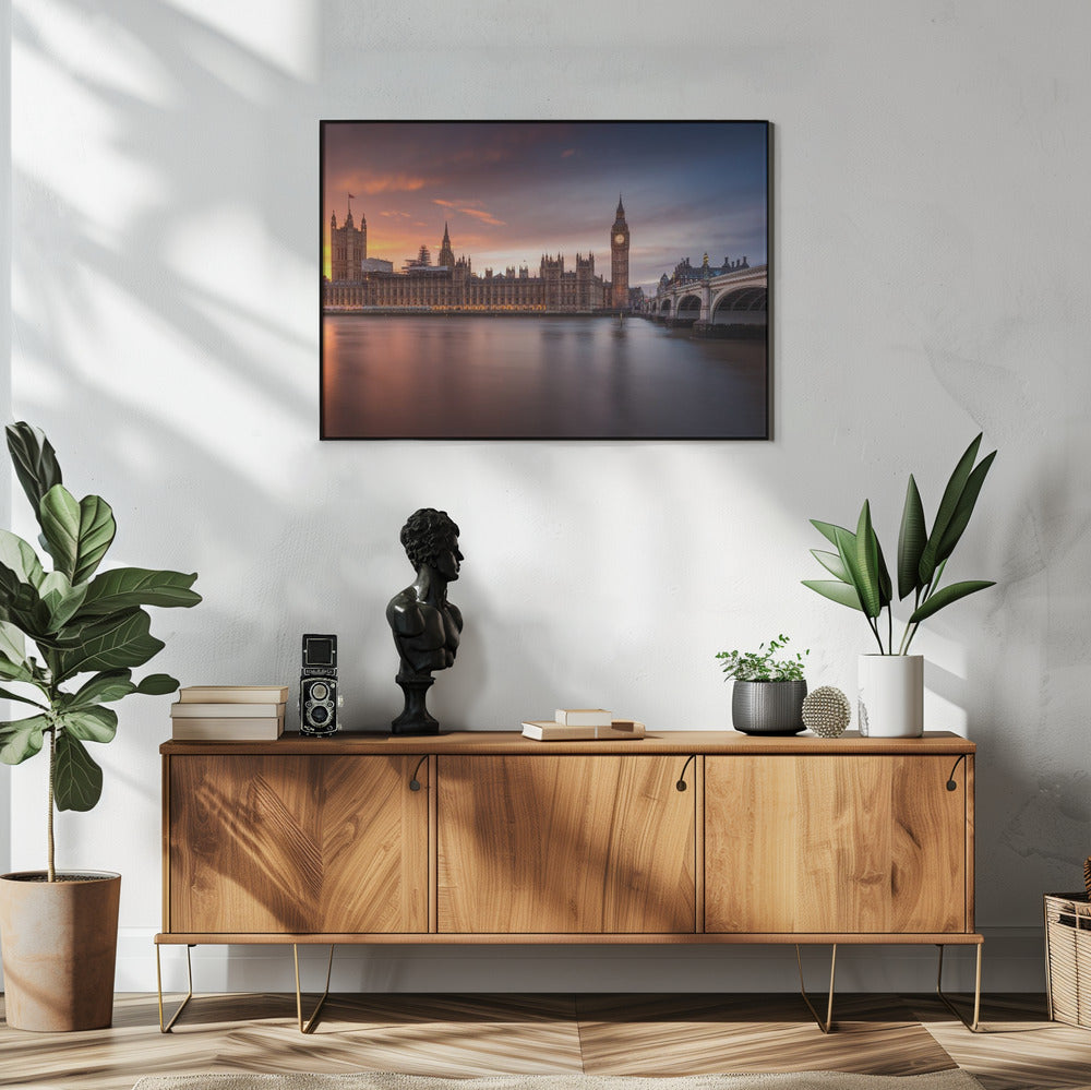 London Palace of Westminster Sunset | Poster