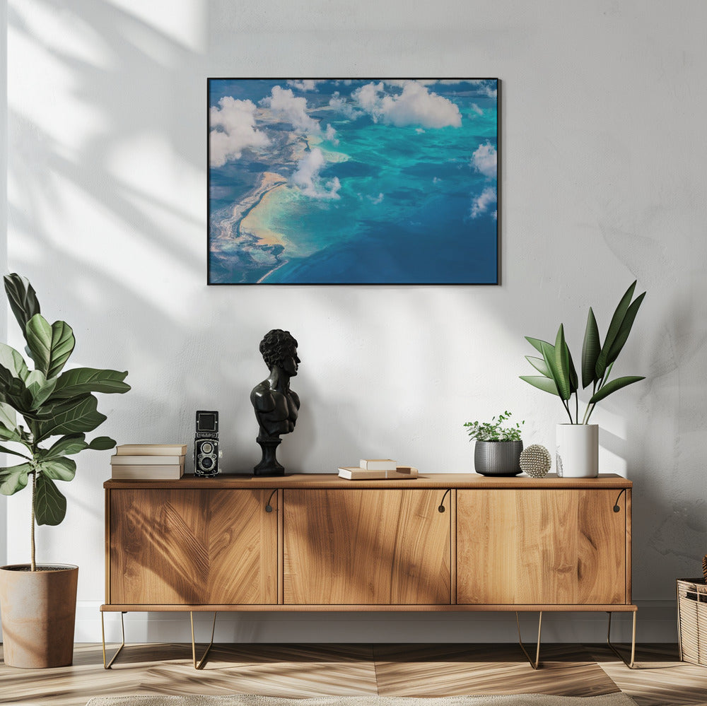 Sand Beach meets ocean | Poster