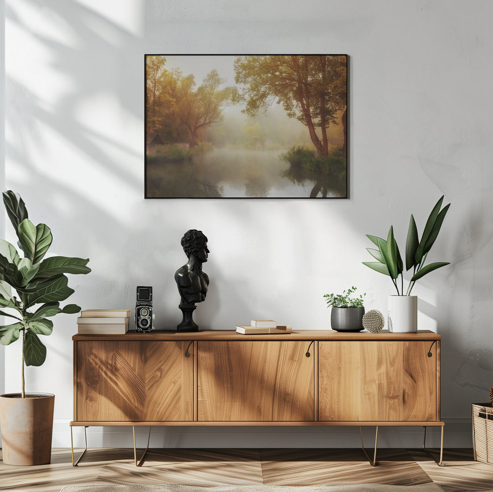 Nebliger Herbst | Poster