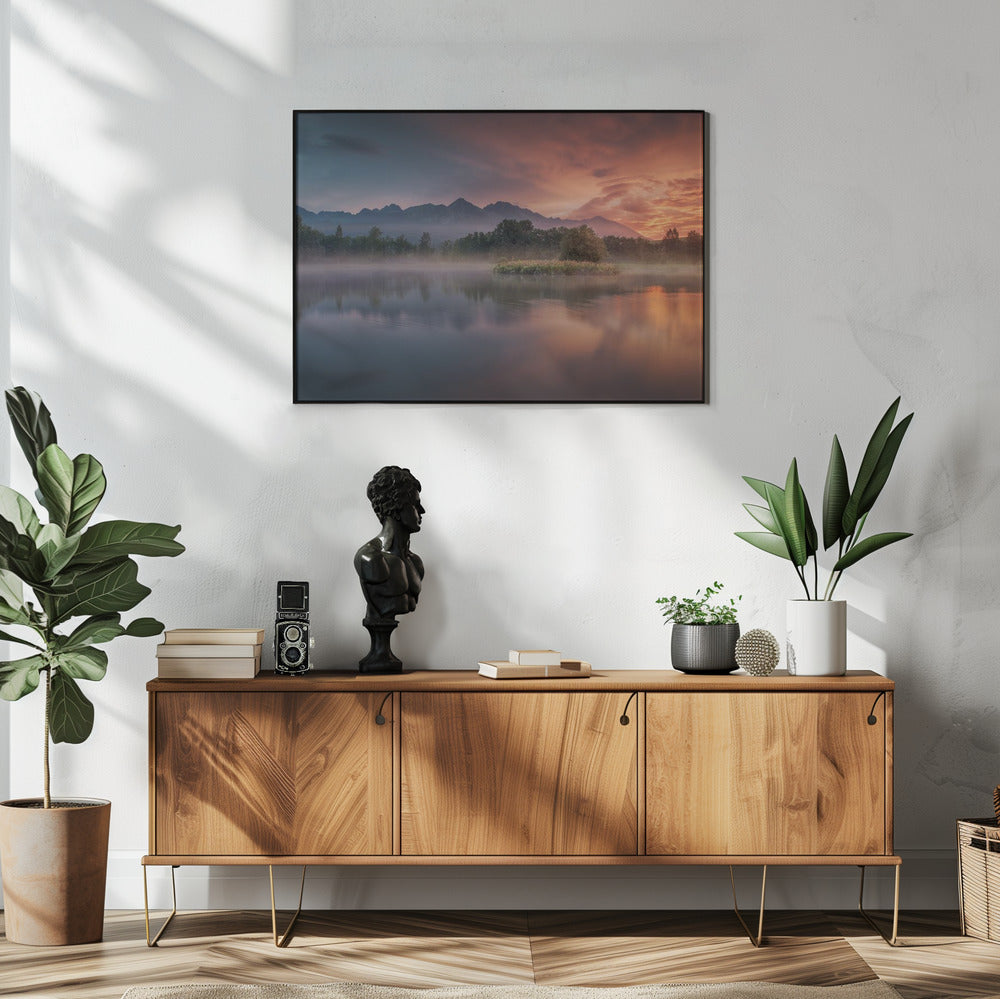 Daybreak by the lake | Poster