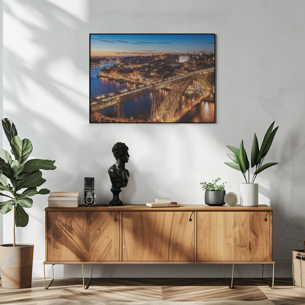 Portugal - Porto Blue Hour | Poster