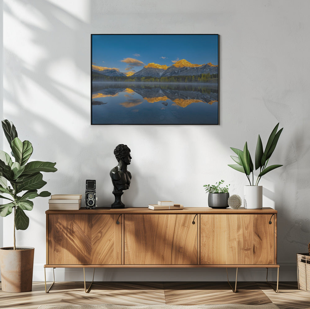 Ein perfekter Morgen in den kanadischen Rocky Mountains | Poster