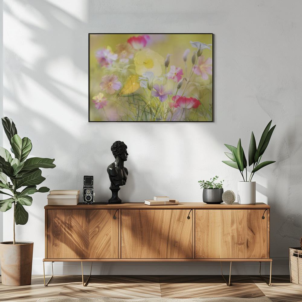 Tiny garden in a summer field | Poster