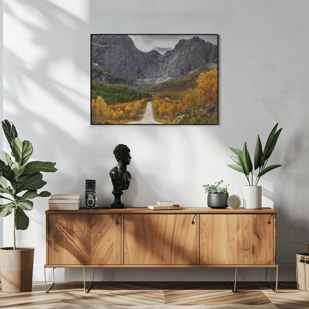 Straße zur Mauer | Poster