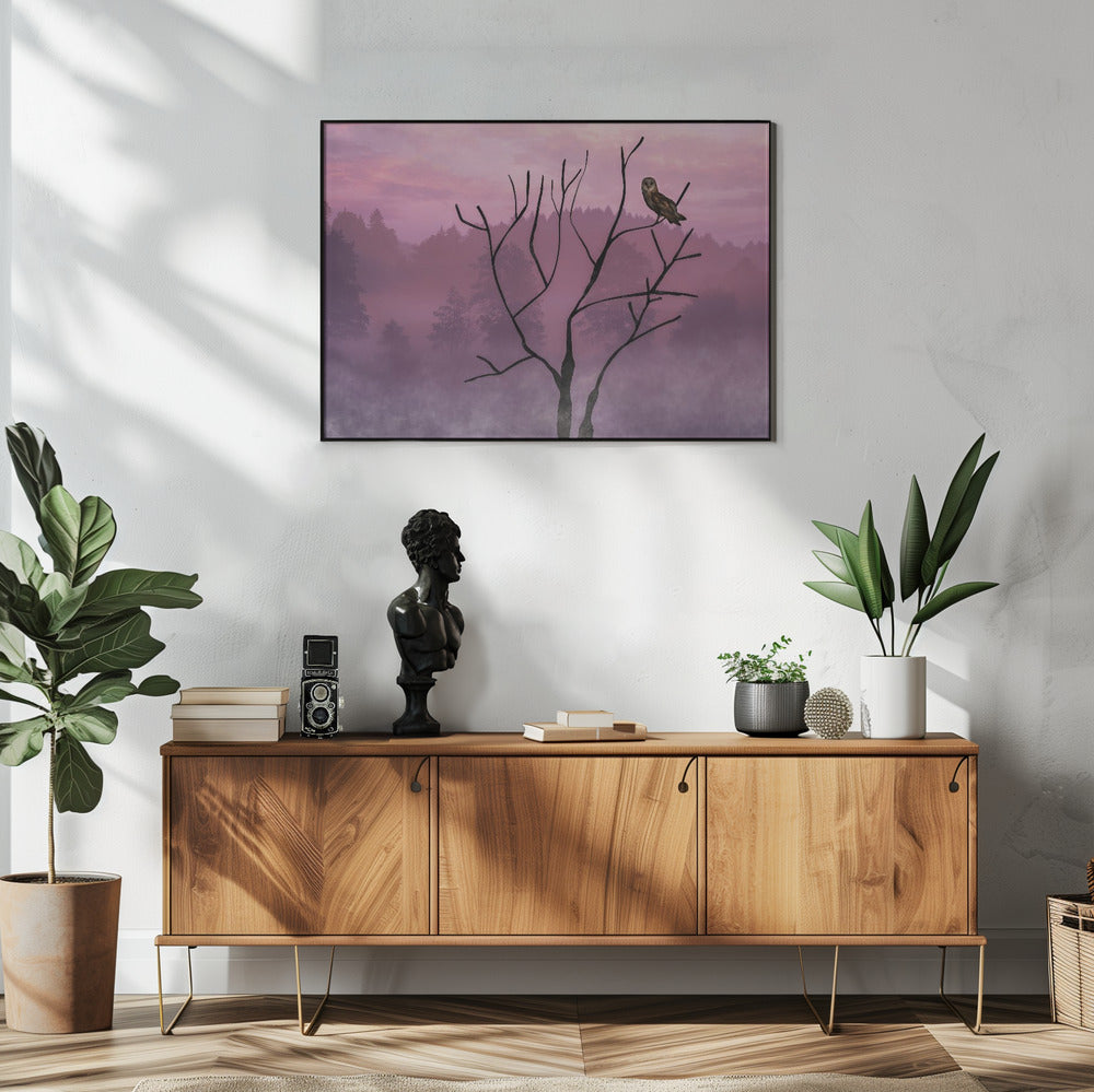 Rosa Himmel am Morgen | Poster