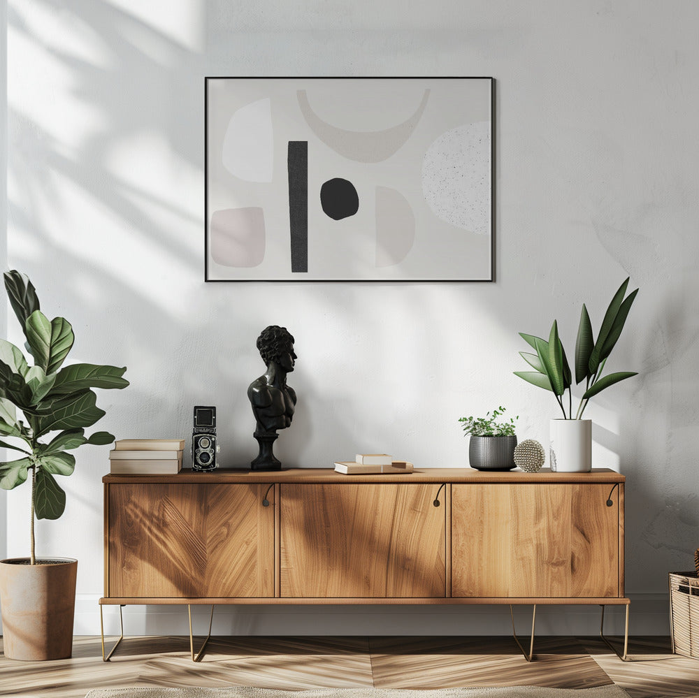 Abstrakte Formen tanzen | Poster