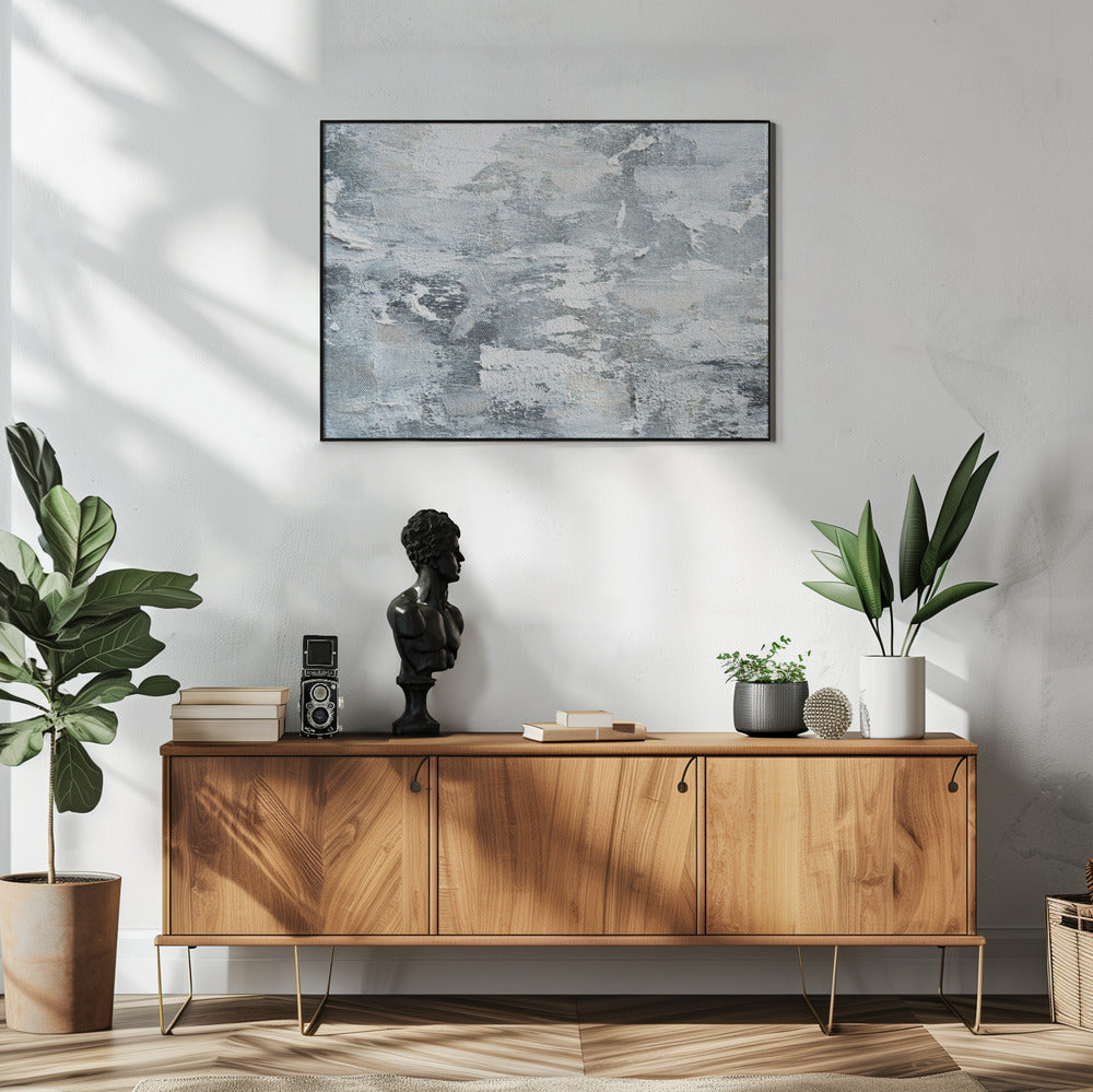 Kühle Grau- und Weißtöne | Poster