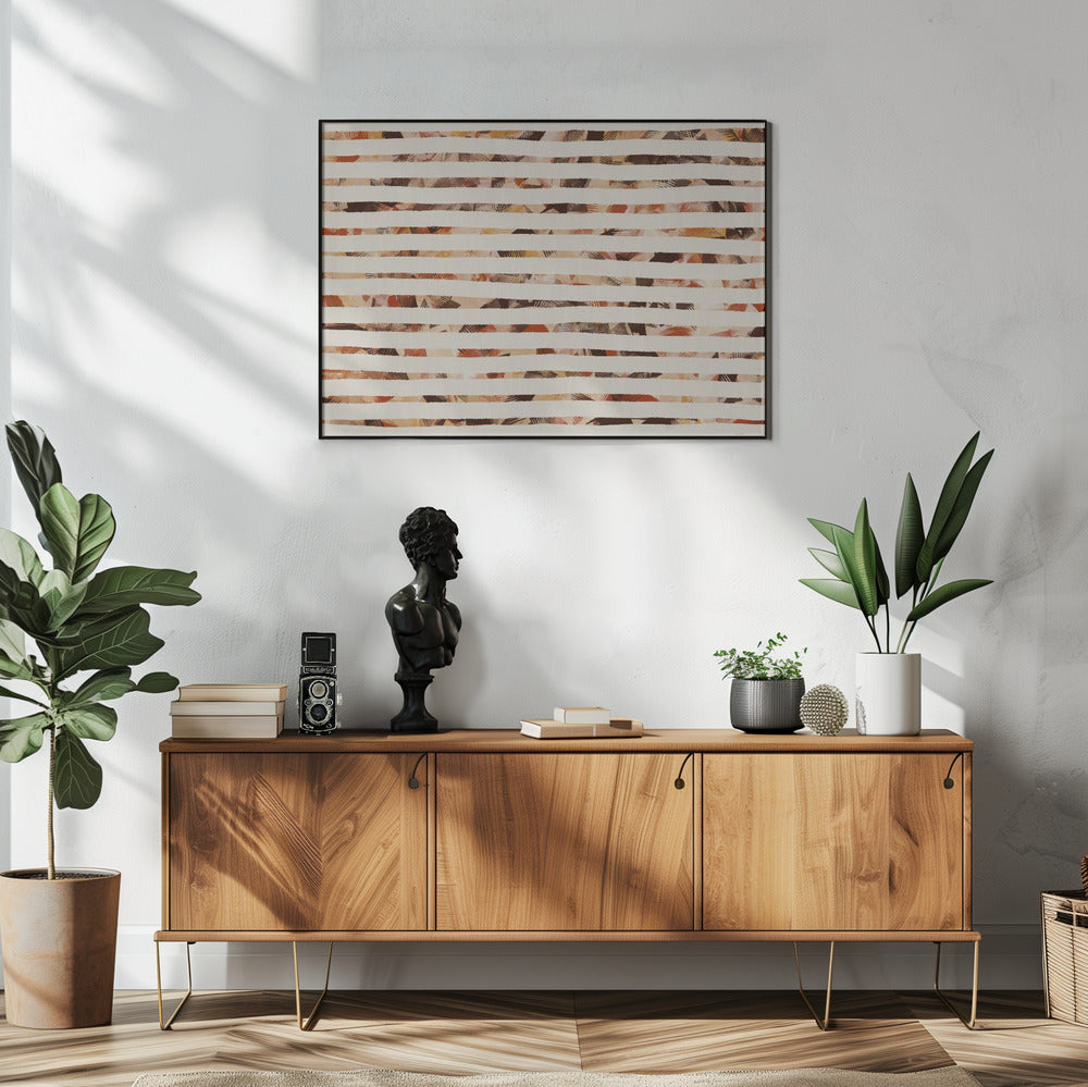 Stripes of Earthy Warmth | Poster