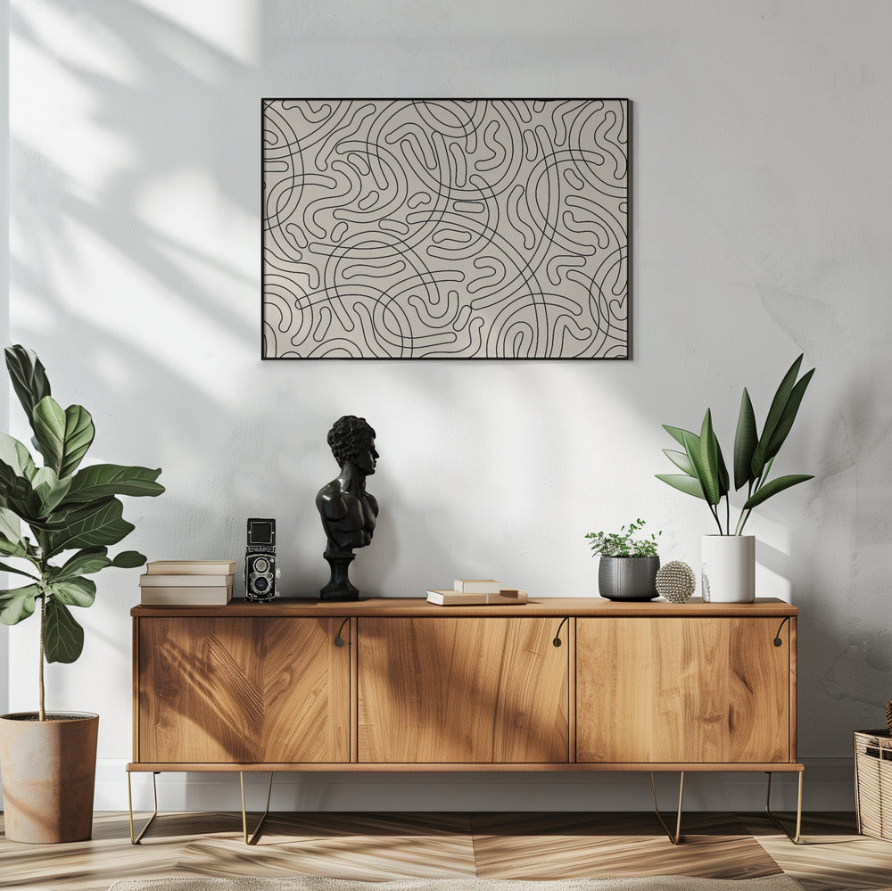 Verworrene Labyrinthlinien | Poster