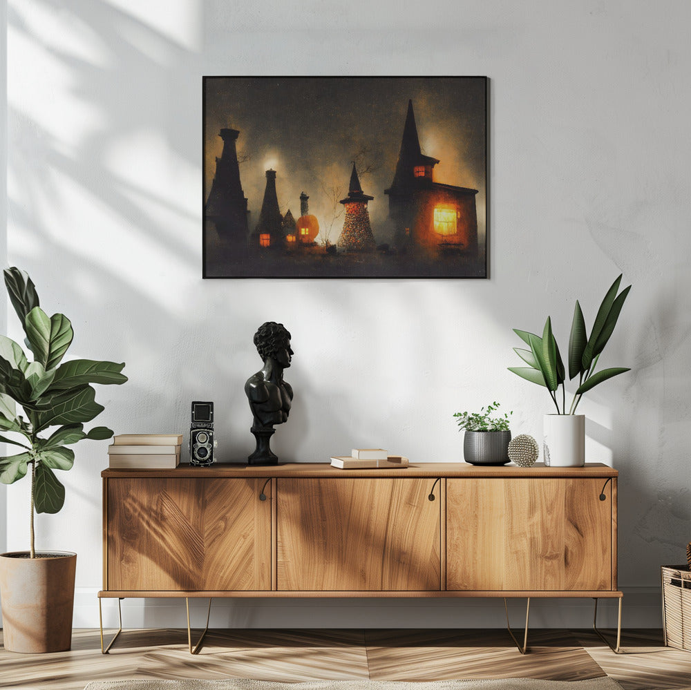Geisterhafte Leuchtlandschaft | Poster