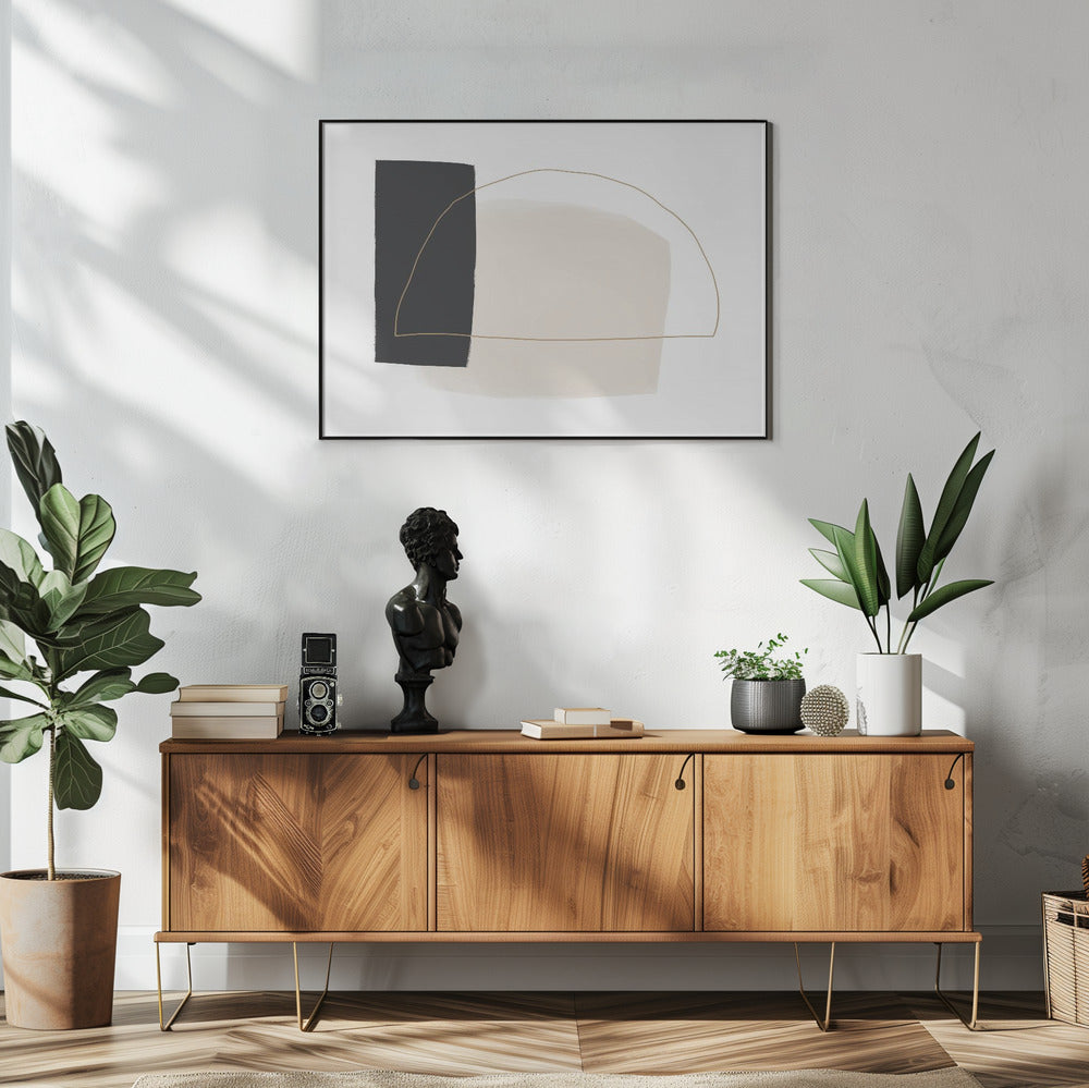 Geschwungene Schlichtheit | Poster
