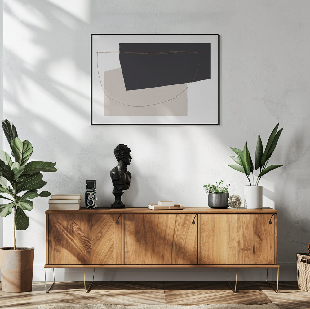 Curved Abstract Harmony | Poster