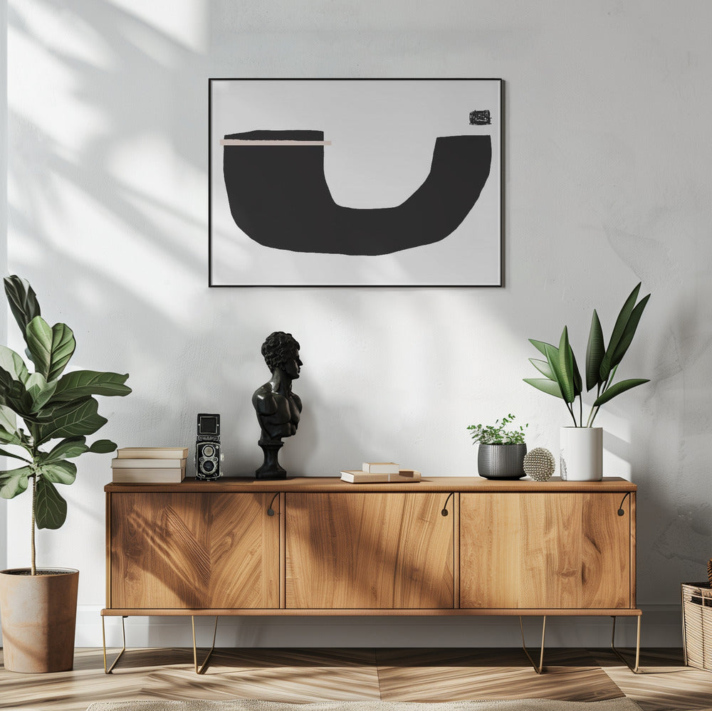 Black Geometric Shapes | Poster