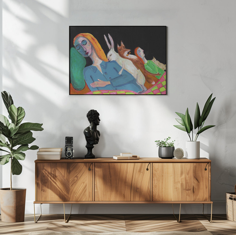 Fünf im Bett | Poster