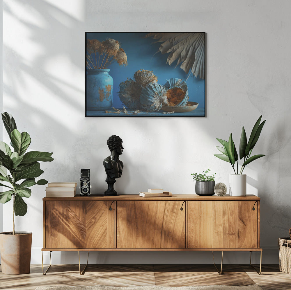 Blaues Stillleben | Poster