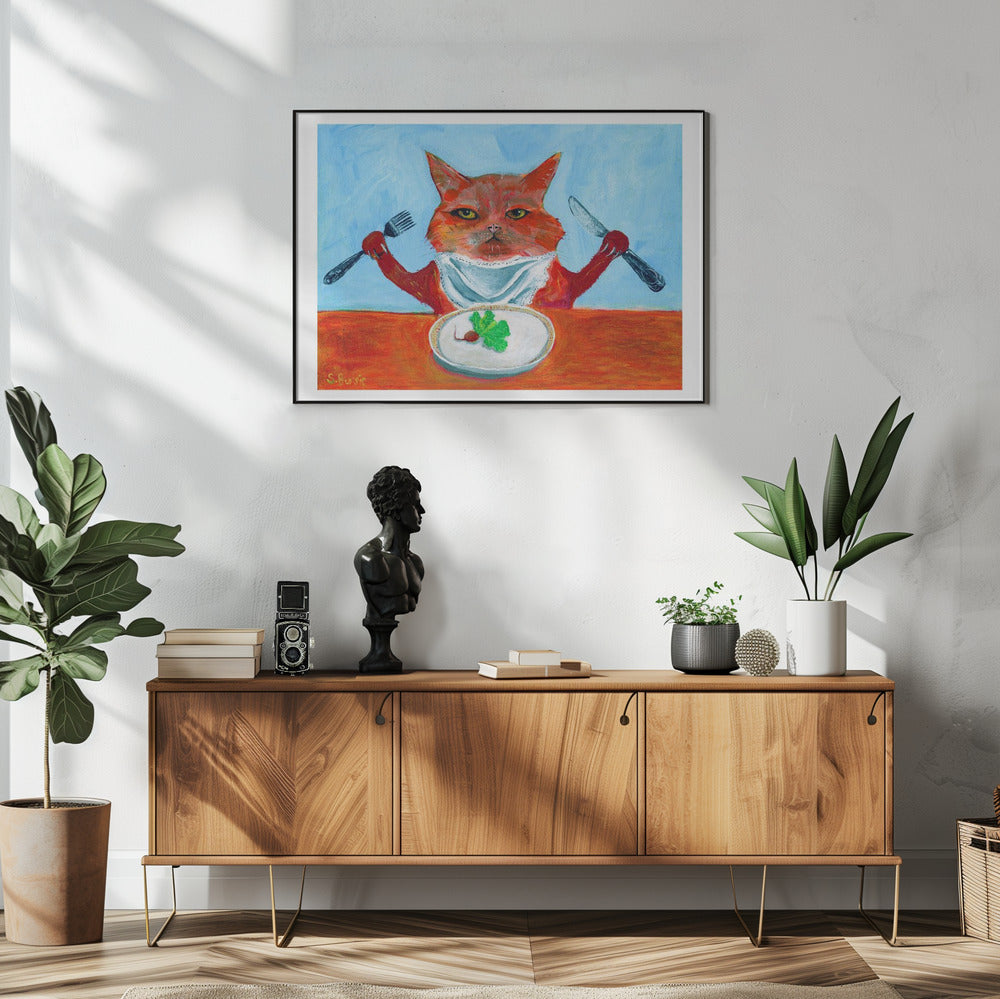 Vegane Katze | Poster
