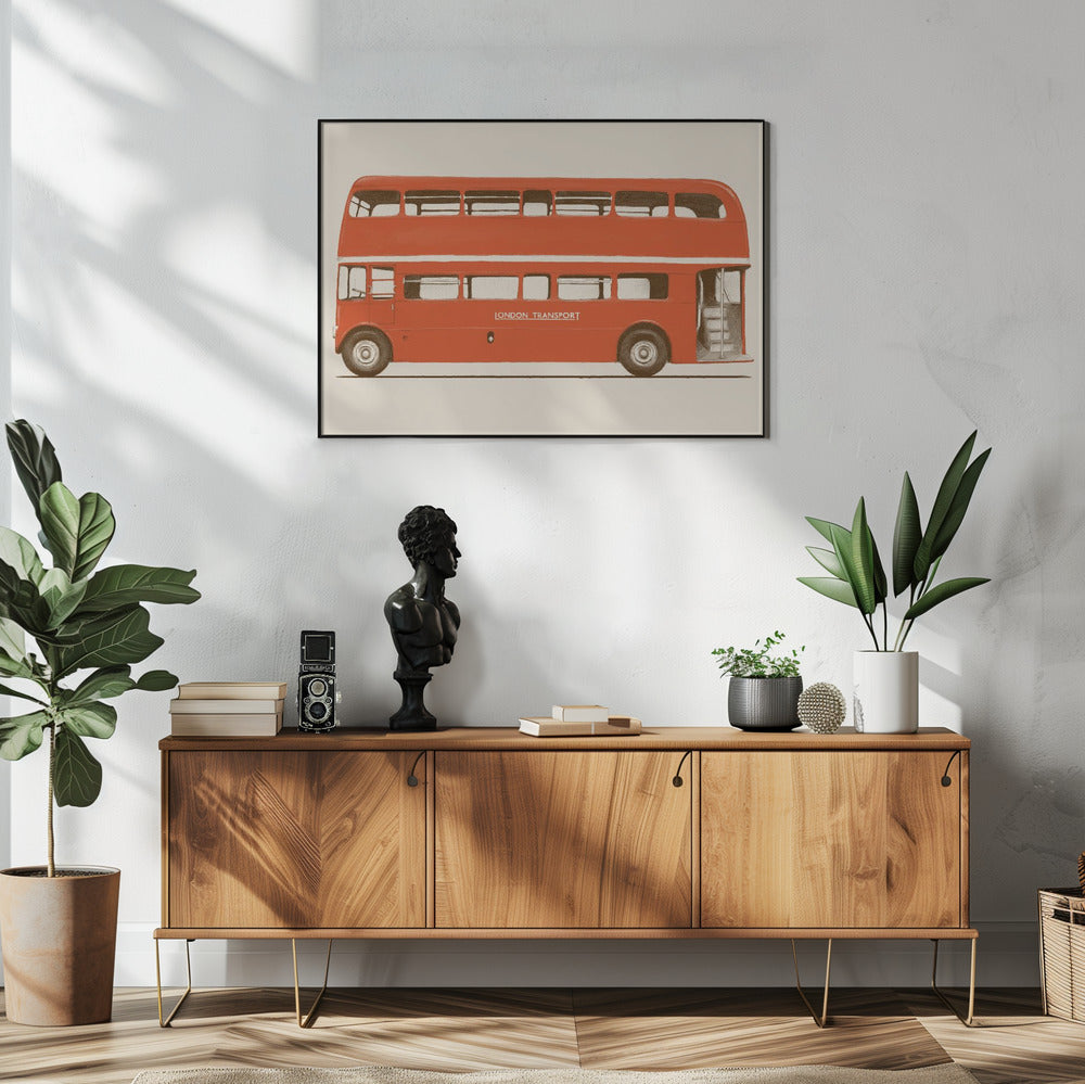 Red English Bus | Poster