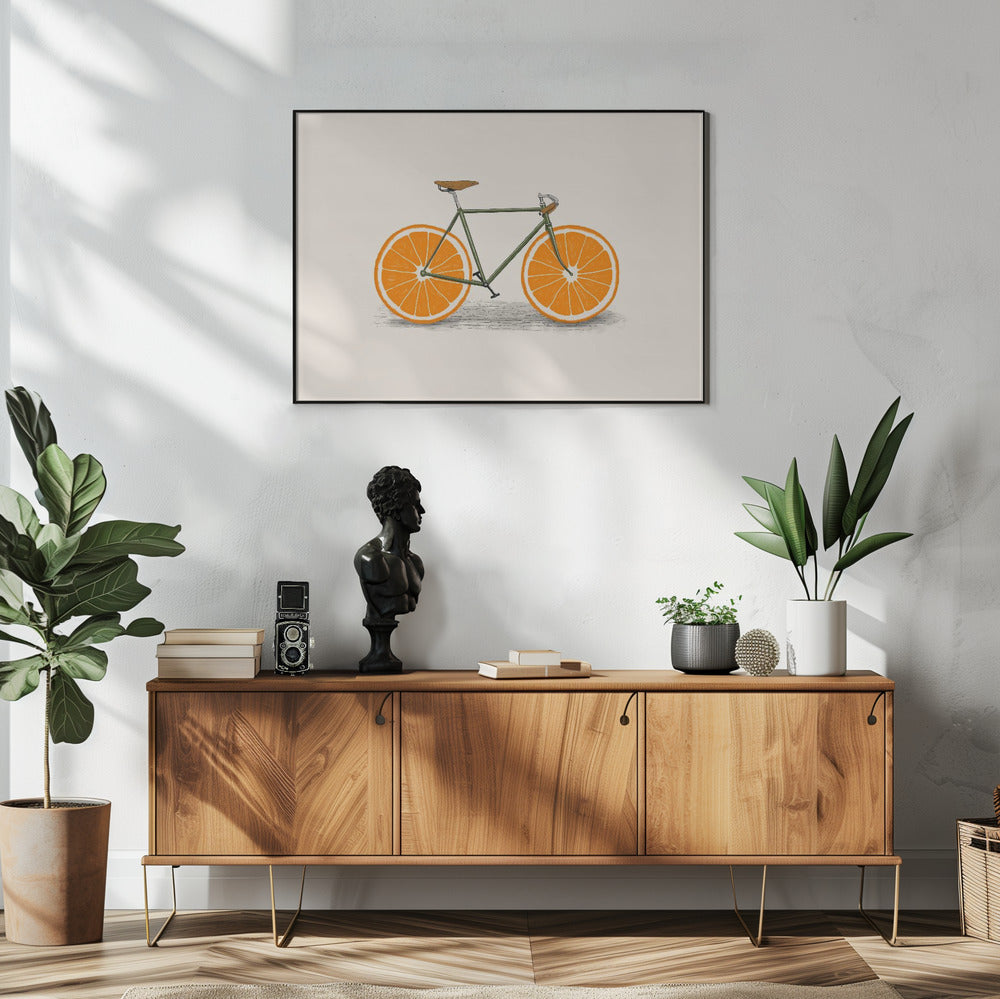 Orange Wheels | Poster