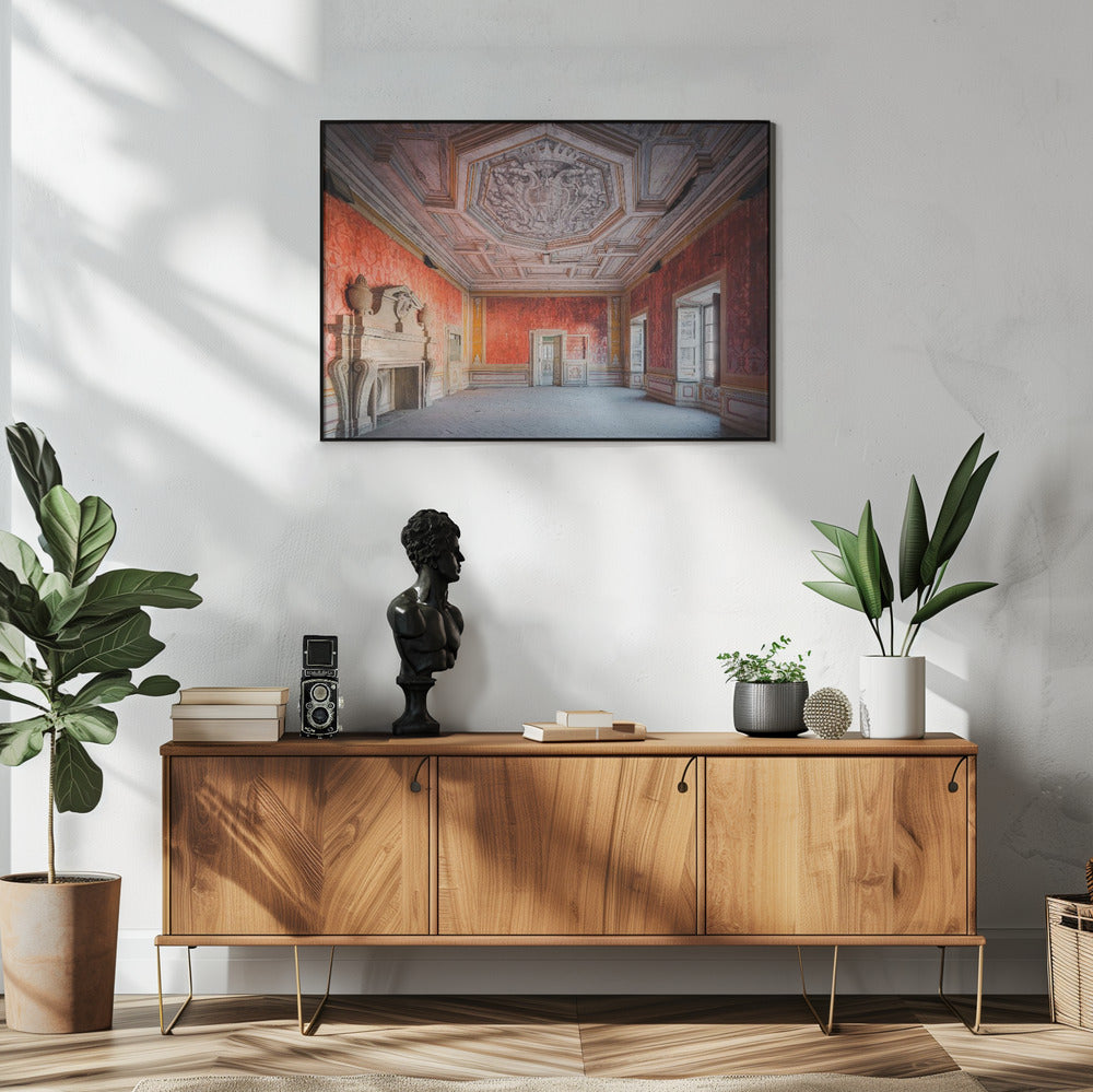 Verlassenes rotes Zimmer | Poster