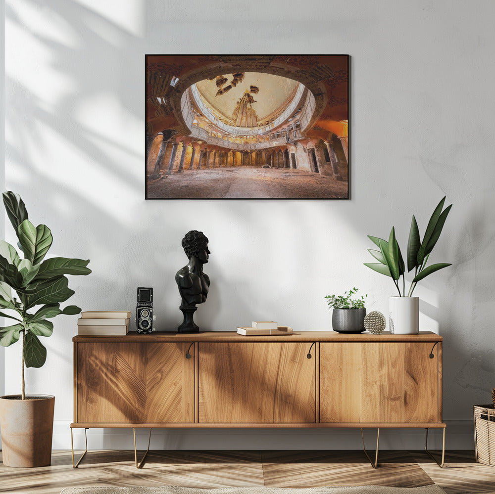 Runde Kapelle im Verfall | Poster