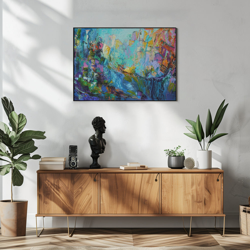Luminous Petal Cascade | Poster