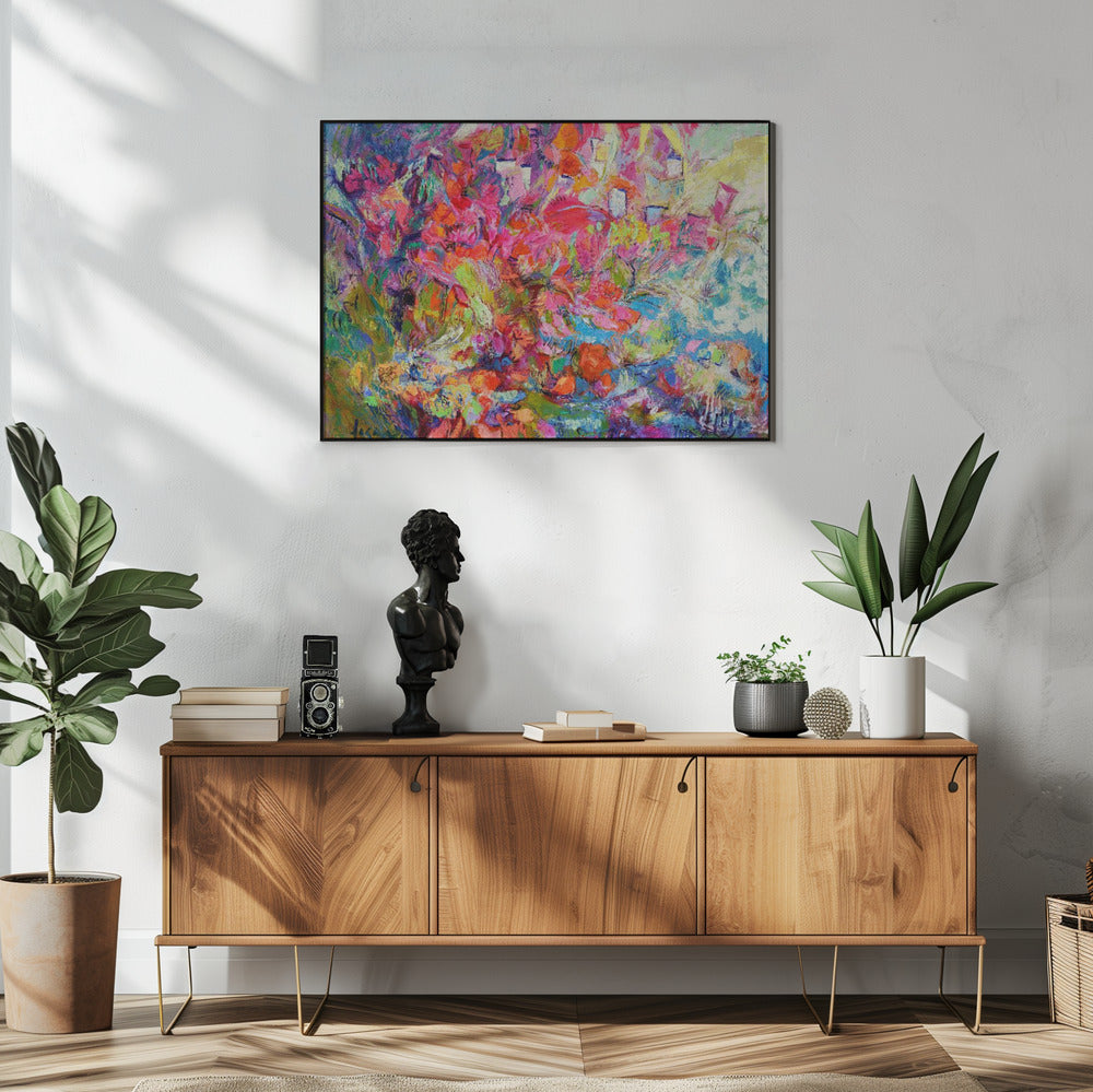 Leuchtende Blütenblattkaskade | Poster