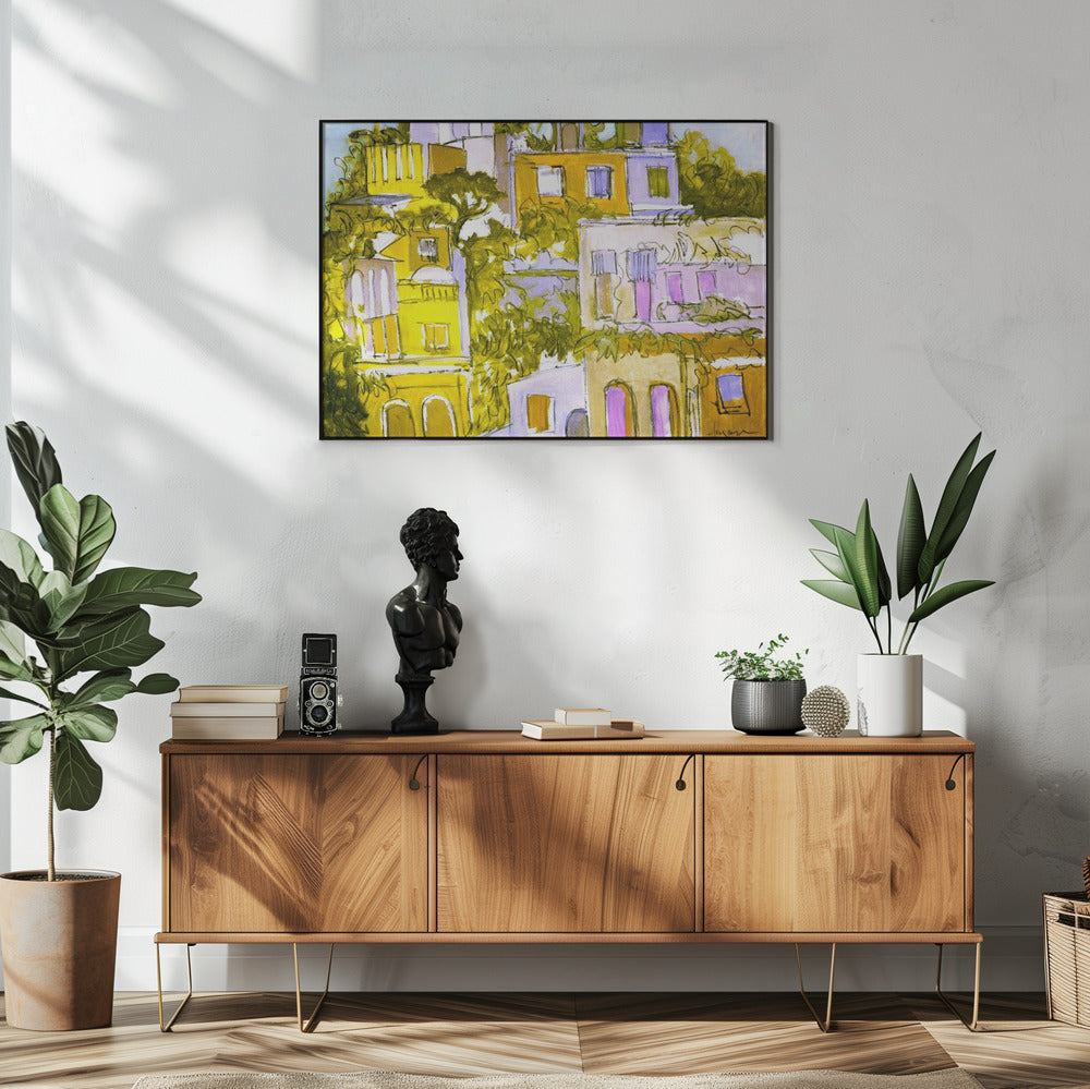 Vibrant Rooftops | Poster