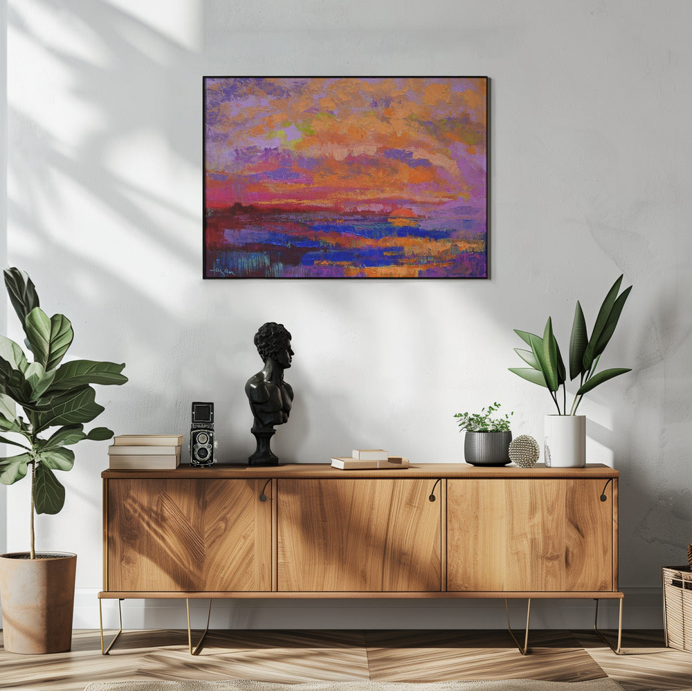 Lebendige Sonnenuntergangsfarben | Poster