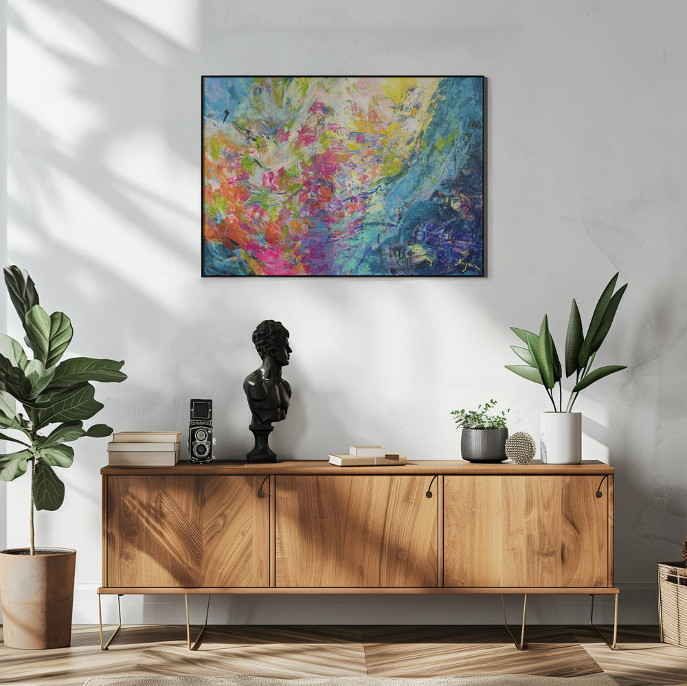 Lebendige Farben und zarte Blütenblätter | Poster