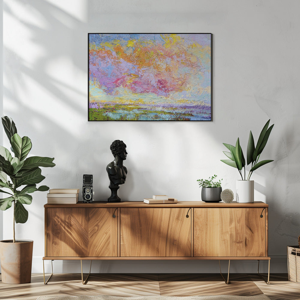 Abstrakter bunter Himmel | Poster