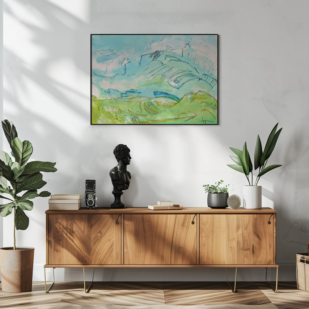 Wunderliche Hügellandschaft | Poster
