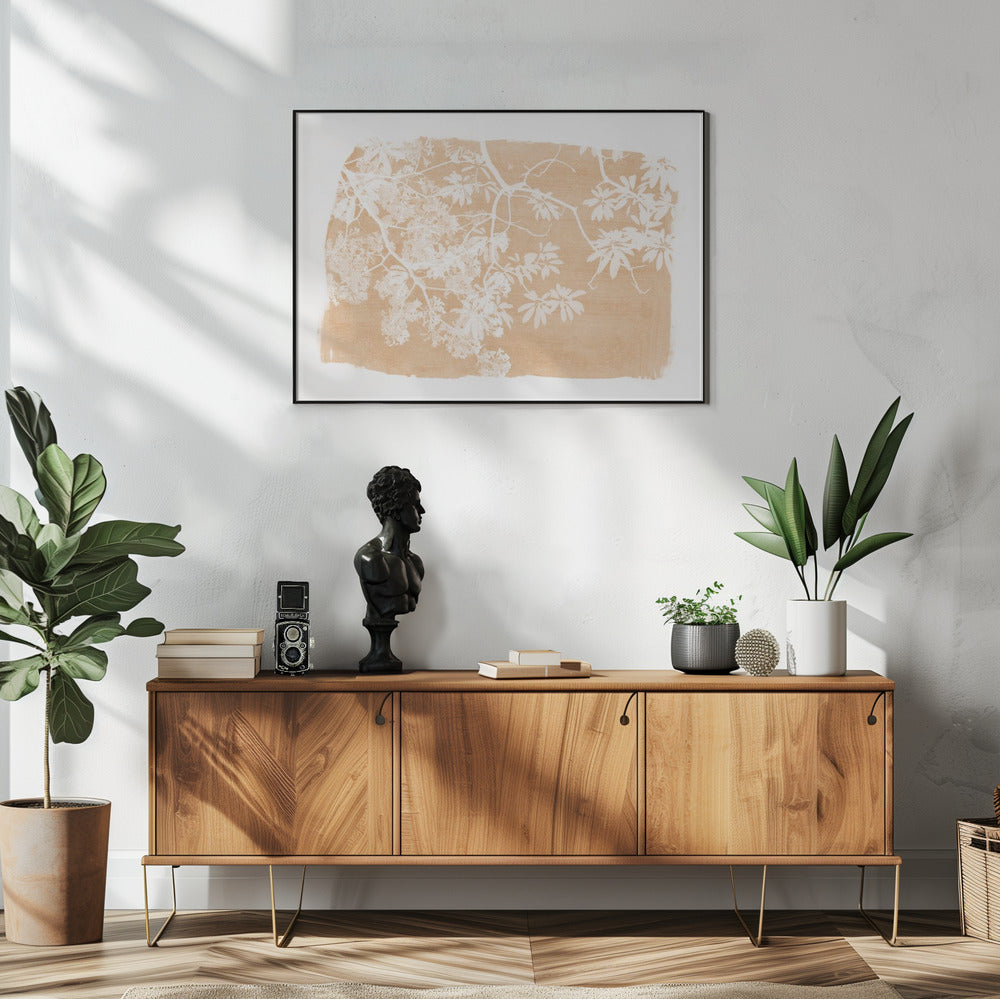 Orangenbaum-Laub-Silhouette | Poster