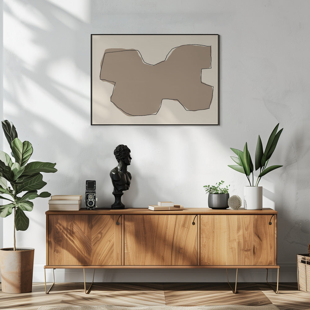 Abstrakte Sandlandschaft | Poster