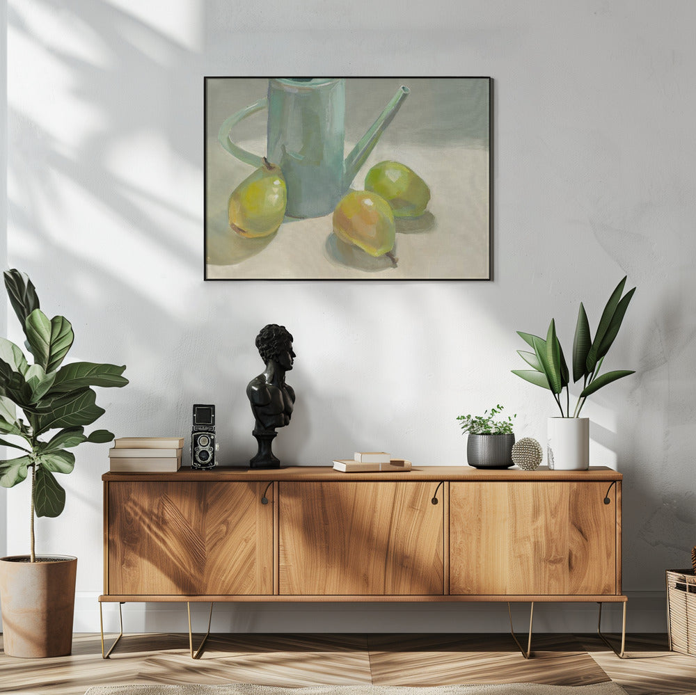 Krug und Birnen | Poster