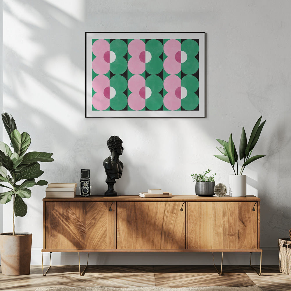 Floral Geometry Shapes | Poster