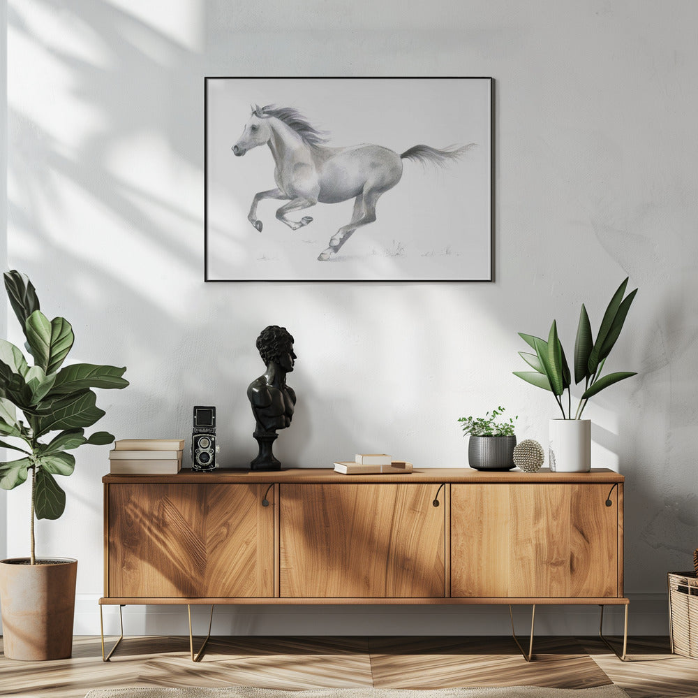 Dynamic Grace of A Galloping Horse | Poster