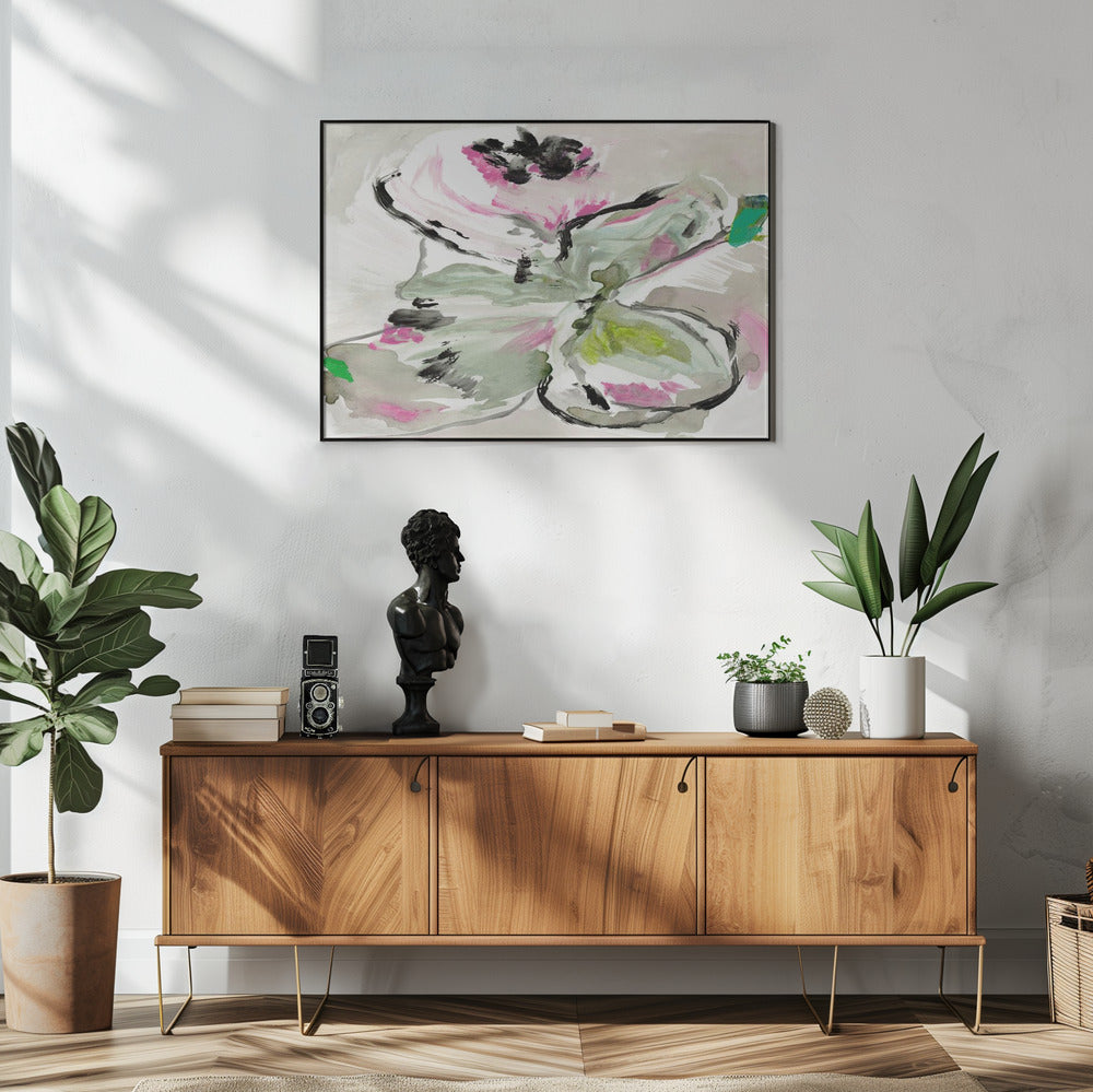 Abstract Purple Violet Pink Hues Floral 1 | Poster