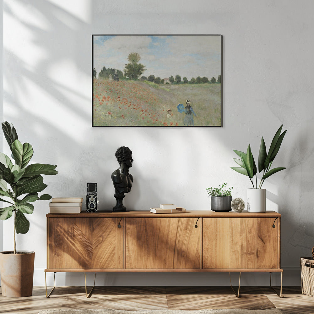 Poppy Field Near Argenteuil (1873) | Poster