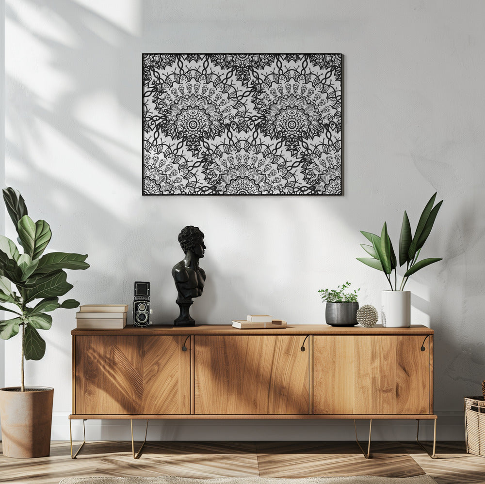 Abstract Mandala Line Art | Poster