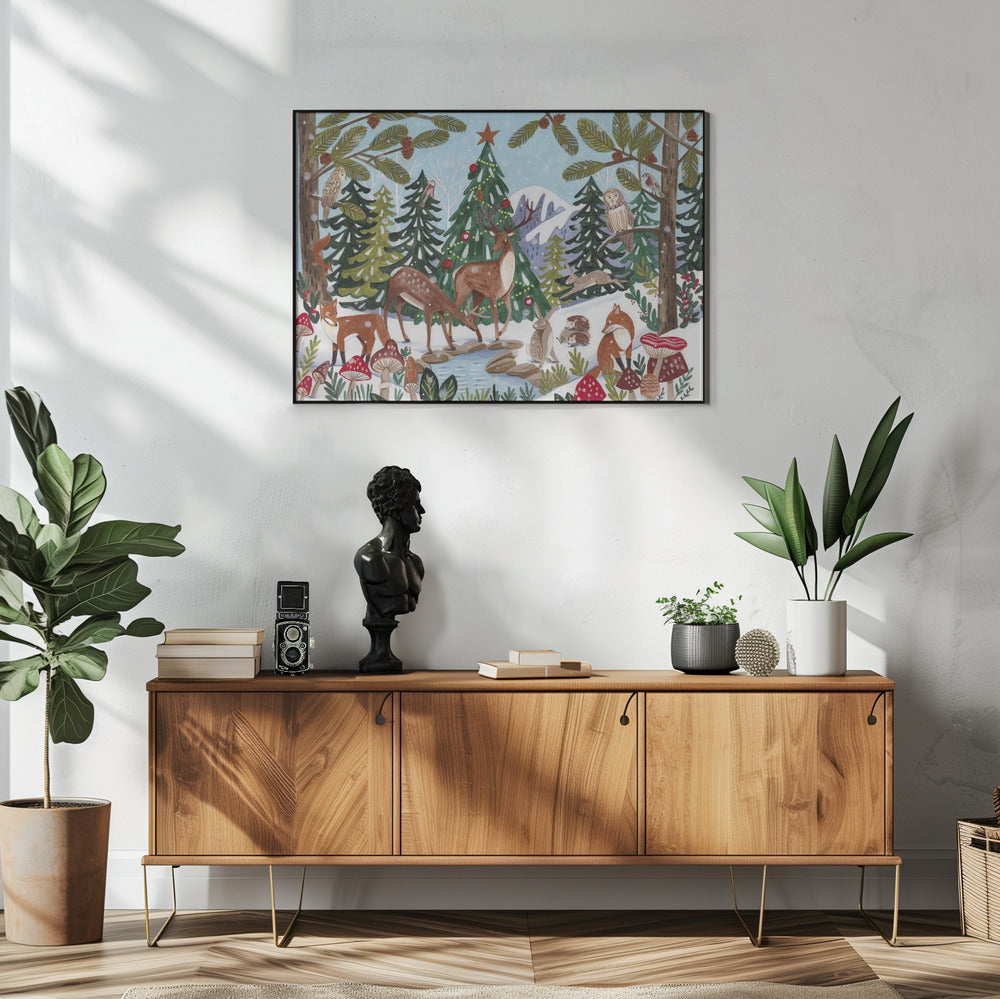 Animal Winter Scene | Poster