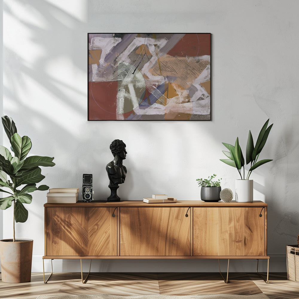 Abstrakte Kreise und Texturen 1 | Poster