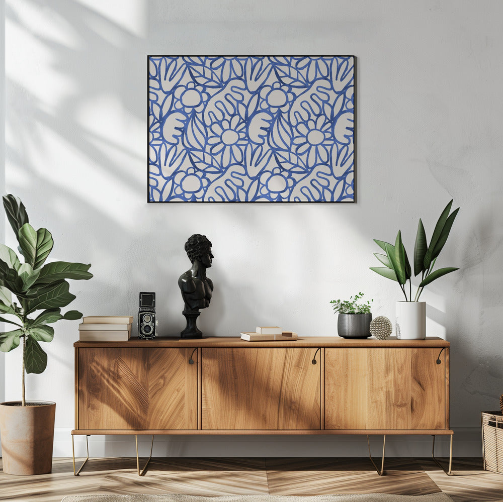 Floral Harmony Maze | Poster