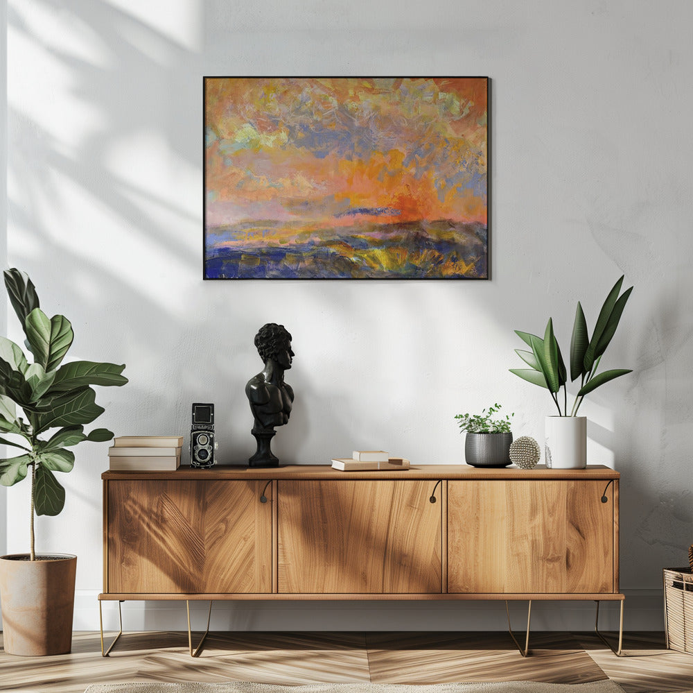 Fiery Dusk Skies | Poster
