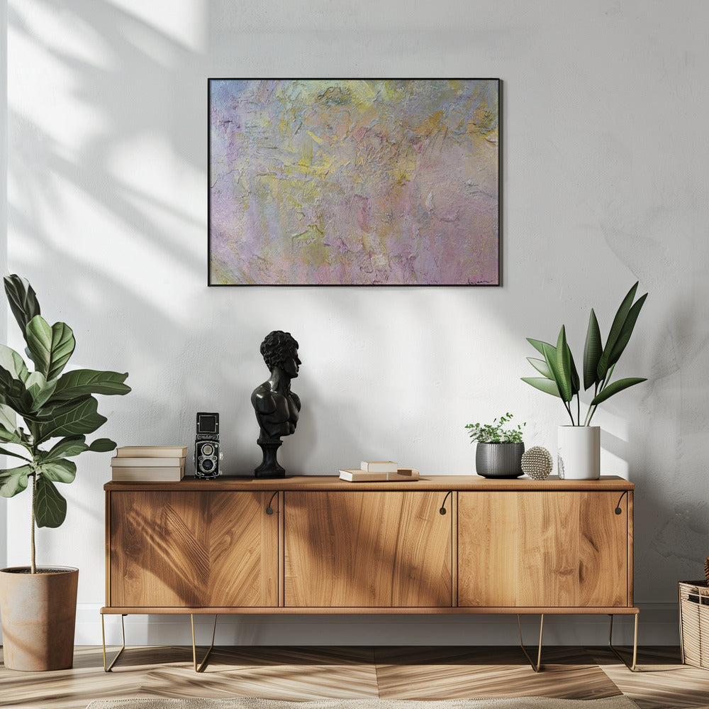 Abstraktes Gold- und Rosa-Poster