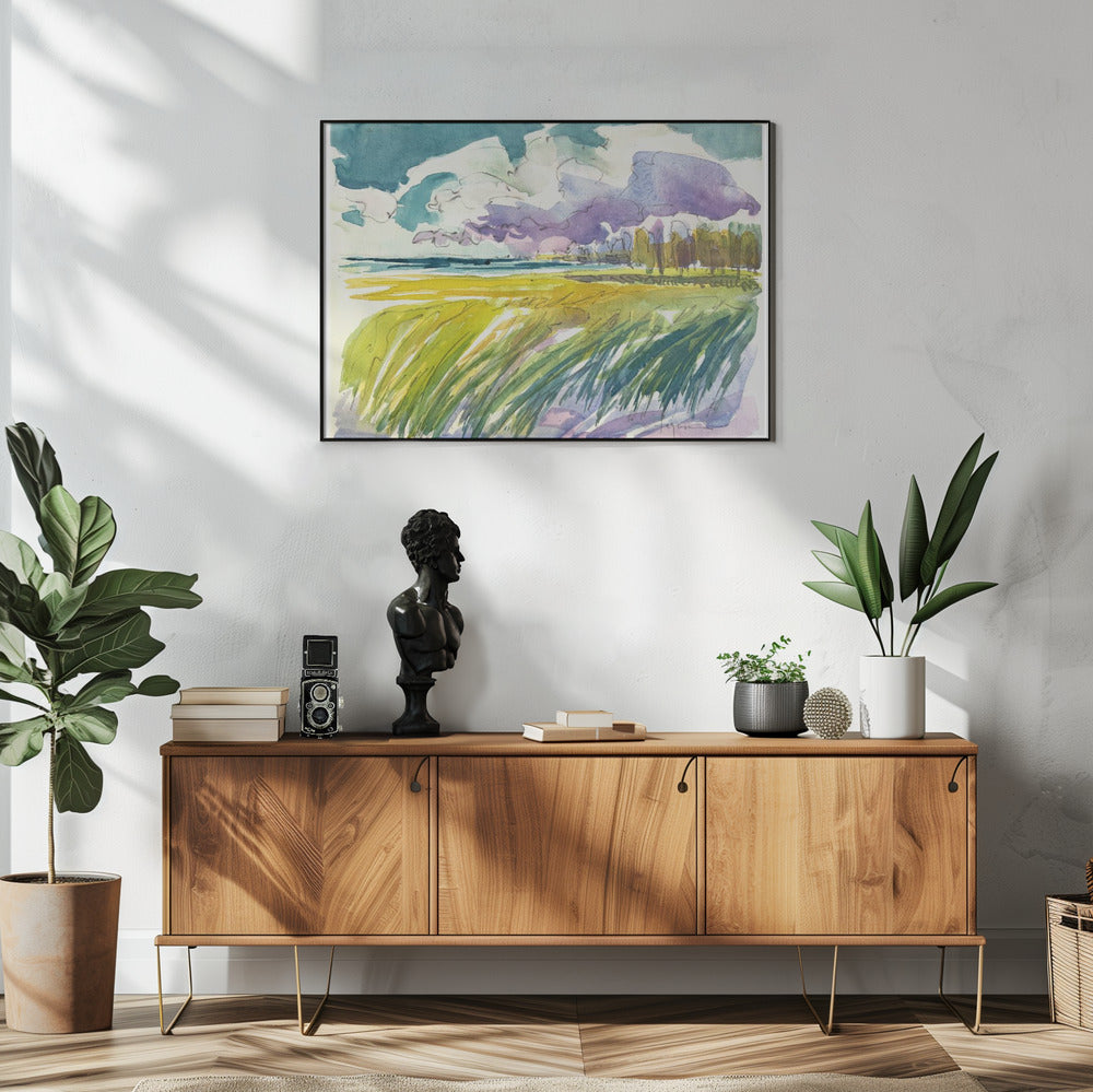 Serene Meadow Skies | Poster