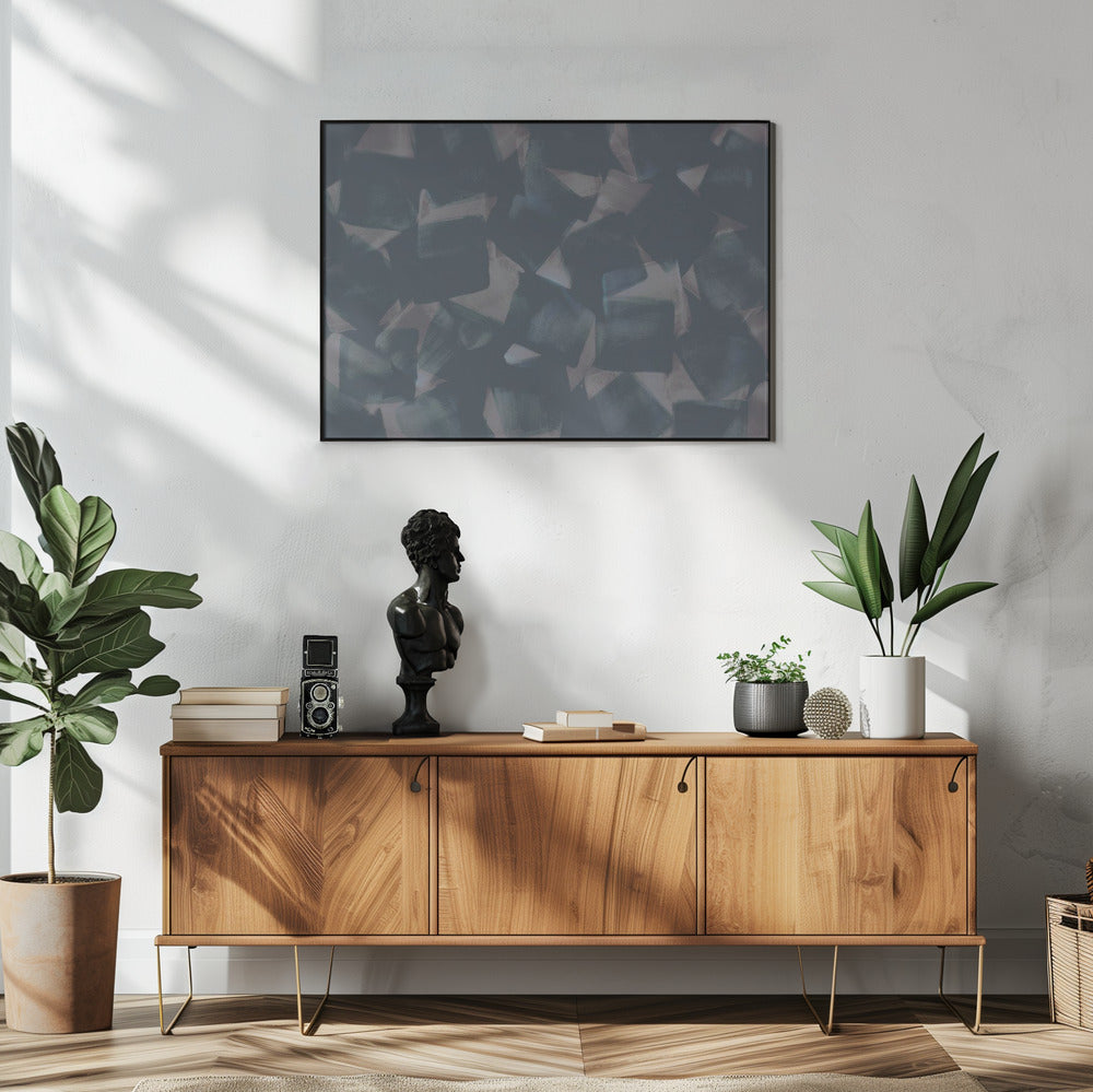 Soft Square Brushstrokes | Poster