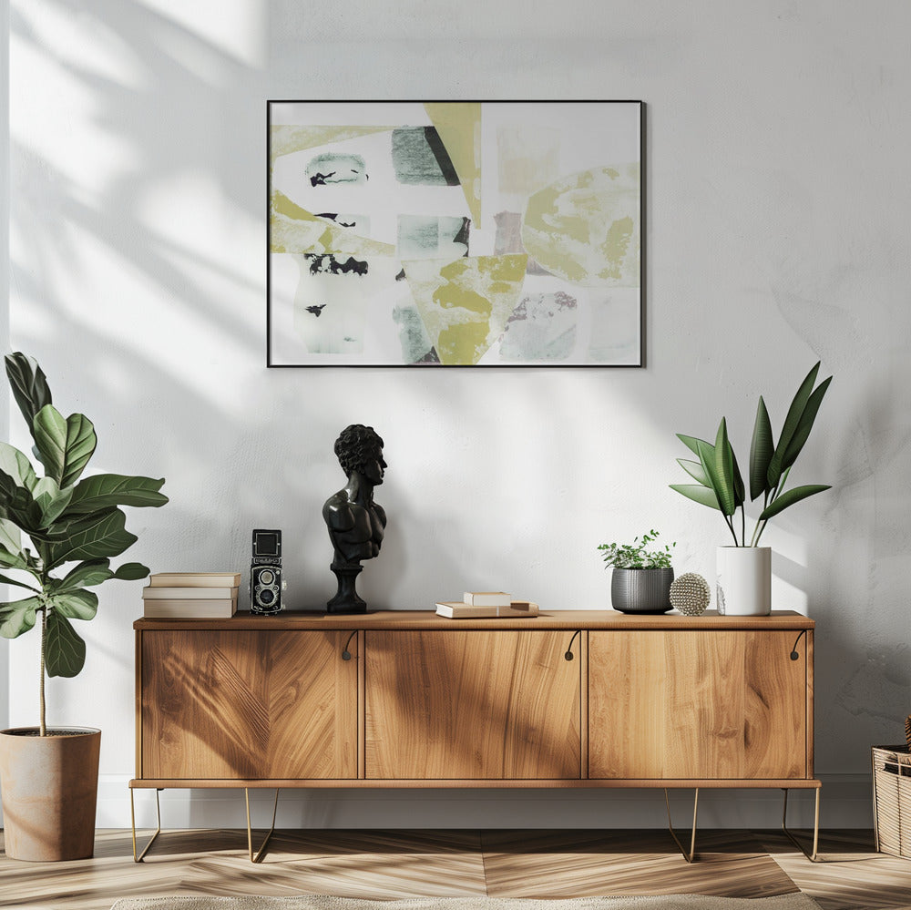 Lemon Grey Geometry | Poster